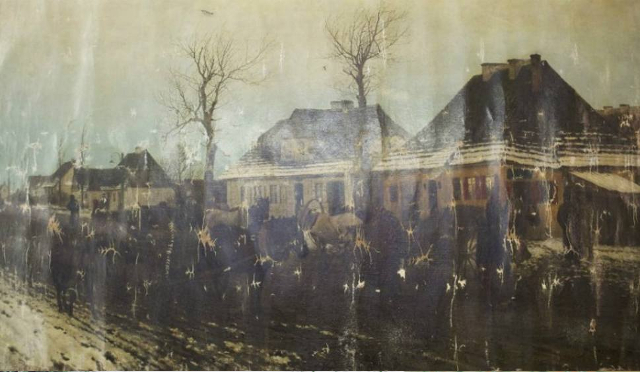 Zima w małym miasteczku, Maksymilian Gierymski, 1872