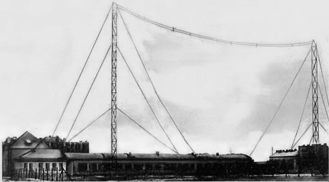 Wiśniowa, maszty radiowe, 1925