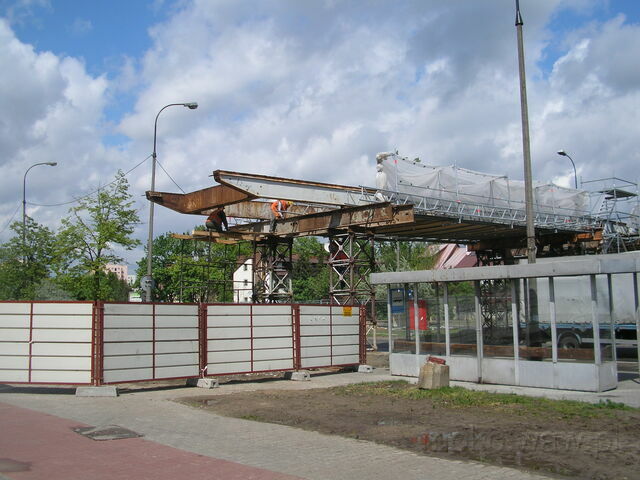 Rozbiórka kładki, 2007