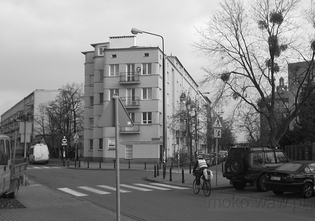 Widok od Podchorążych w kierunku Nowosieleckiej, 2017