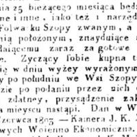 Bydło sprzęrzayne, 1803