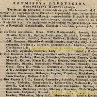 Zaprowadzenie hipotek, 1820