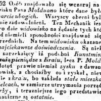 Widowisko p. Molduano, 1825
