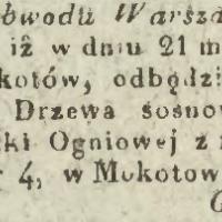 Licytacja na satysfakcją, 1834