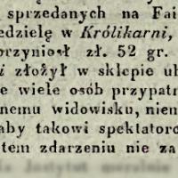 Faierwerk w Królikarni, 1835