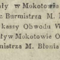 Z wyroku za brak mięsa, 1836
