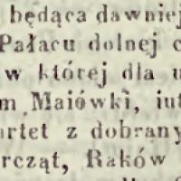 Restauracja przeniesioną, 1842