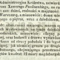 Darowizna zatwierdzona, 1851