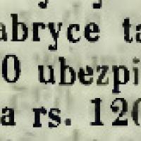 Szkody w fabryce tabak, 1853