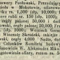 Na budowę kościoła, 1853