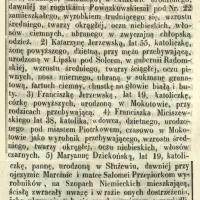 Wzywam wszystkie Władze, 1856