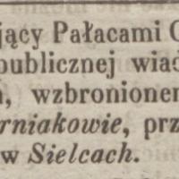 Nie przez park, 1857