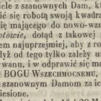 Damy do kwadratów, 1857
