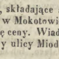 Za pół ceny, 1857