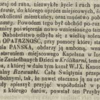 Rocznica poświęcenia, 1857