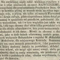 Chorągiew dla kościoła, 1857