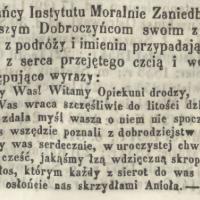Wychowańcy Dobroczyńcom, 1857