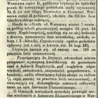 Licytacya osady, 1858 
