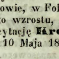 Licytacja krów, 1860