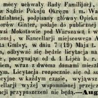 Uchwała Rady Familinej, 1860