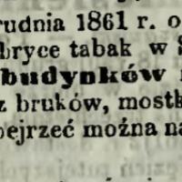 Licytacja w fabryce tabak, 1861