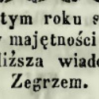 Wiadomość pod Zegrzem Wiadomość pod Zegrzem, 1862