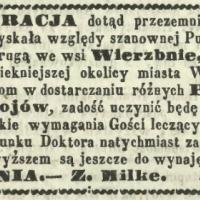 Restauracja pani Milke, 1862