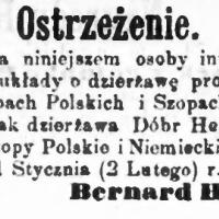 Ostrzeżenie, 1866
