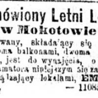 Ruderka do wynajęcia, 1877