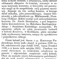 Dary na Instytut, 1877
