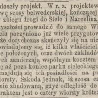 Budowa szosy belwederskiej, 1883