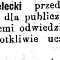 Brak ławek, 1883