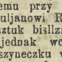 W szyneczku w Mokotowie, 1885