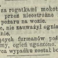 Pożar na wozie, 1887