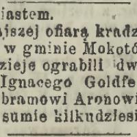 Wilegjaturyści ograbieni, 1888