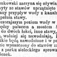 Łabędzie do Łazienek, 1890