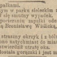 Ostrożnie z zapałkami, 1891