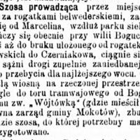 Szosa zaniedbana, 1891