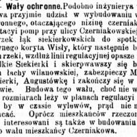 Wały ochronne, 1891