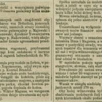 Otwarcie kolejki do Wilanowa, 1892