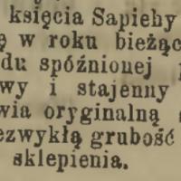 Budowa pałacu Sapiechów w Mokotowie. 1893.