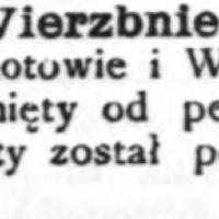 Starania o otwarcie parku w Wierzbnie, 1893