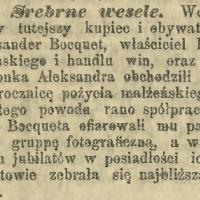 Srebrne wesele, 1893