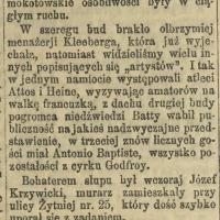 Pogromca niedźwiedzi, 1894
