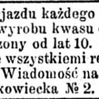 Zakład kwasu chlebnego Zakład kwasu chlebnego, 1894