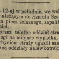 Pożar w Mokotowie Pożar w Mokotowie, 1895