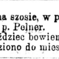 Upadek z roweru, 1896