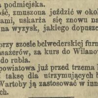 Taksa podmiejska Taksa podmiejska, 1897