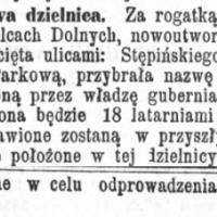 Stępina zatwierdzona, 1897