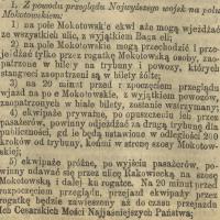 Car jedzie. Objazdy. 1897